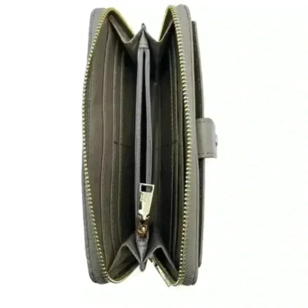 Badgley Mischka Taupe Clutch Wristlet - Picture 6 of 6